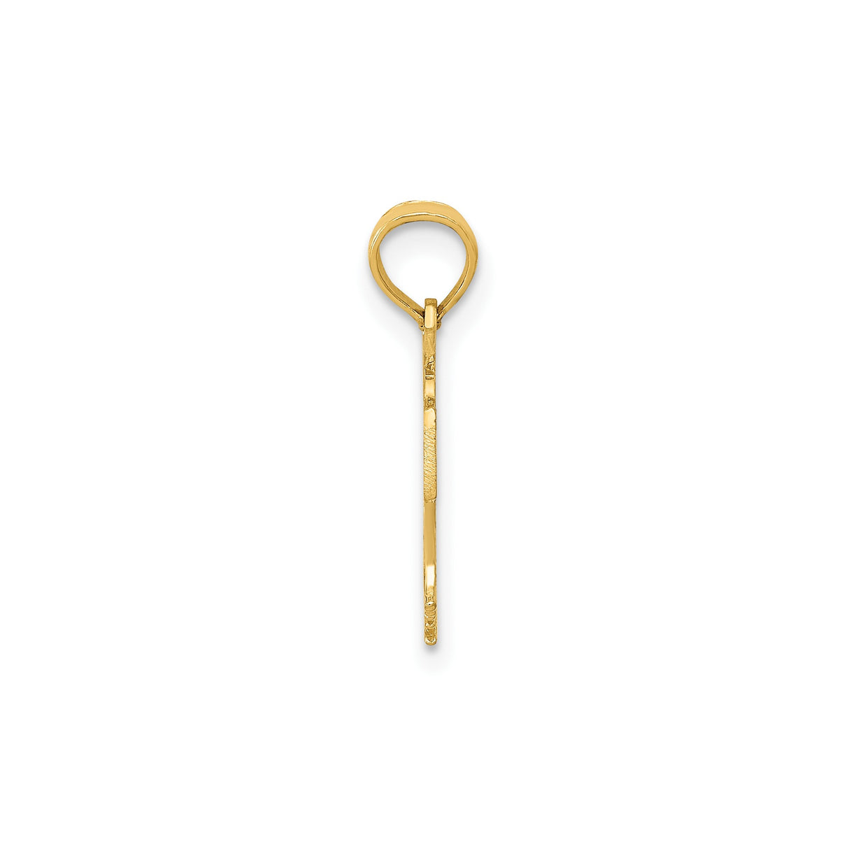 14k Yellow Gold Basketball in Net Pendant, Sports Charm Symbolizing Teamwork and Dedication