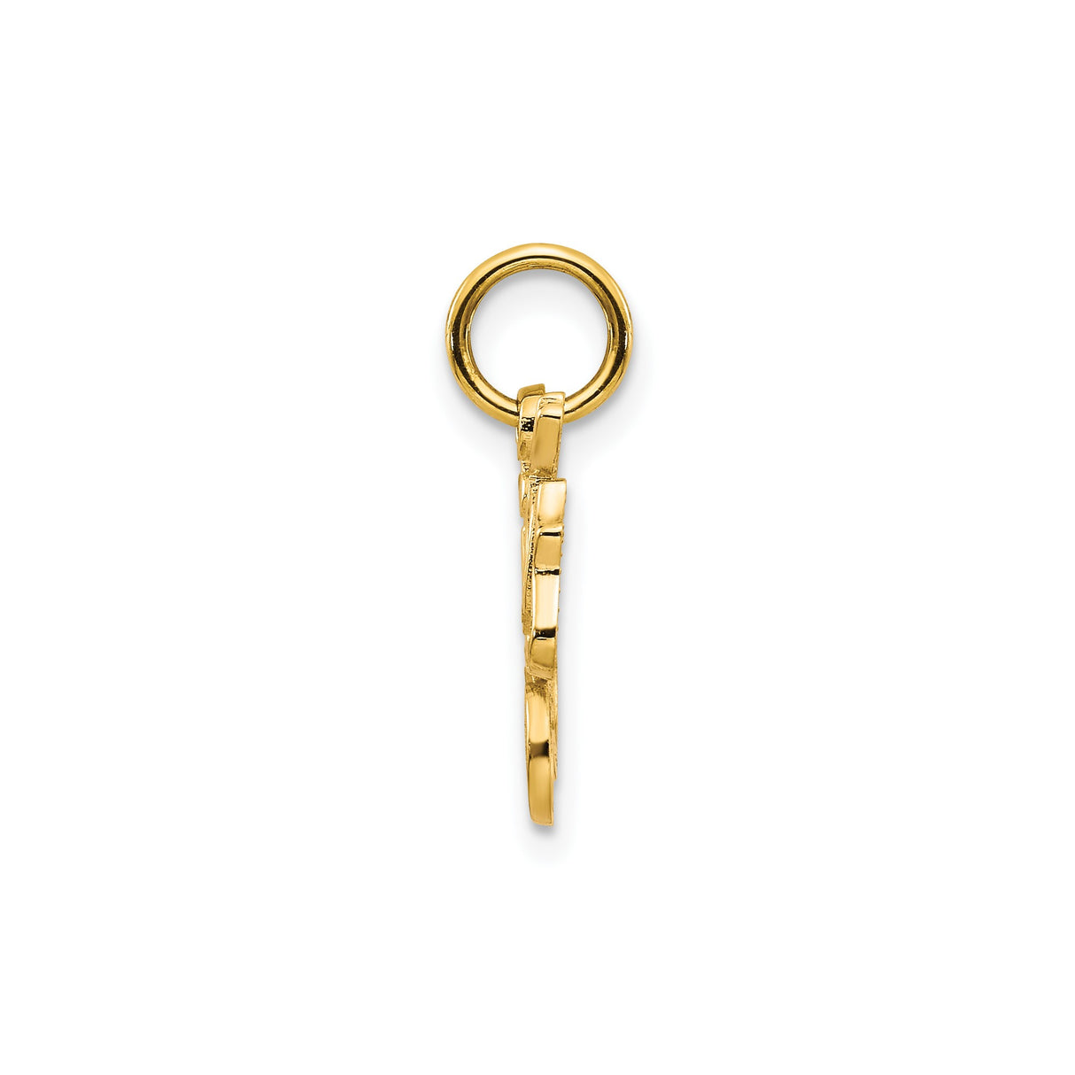 14k Yellow Gold Sister Pendant in Cursive Script, Sentimental Jewelry Charm for Women