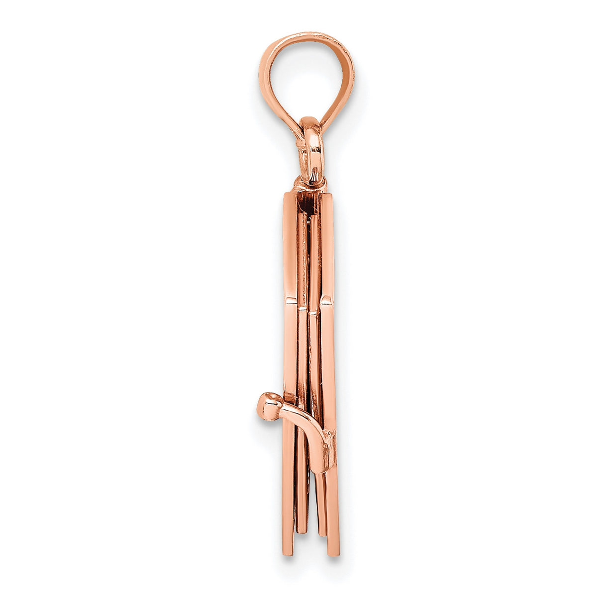 14k Rose Gold Holy Bible Pendant with Detailed Cover Engraving, Moveable Religious Jewelry