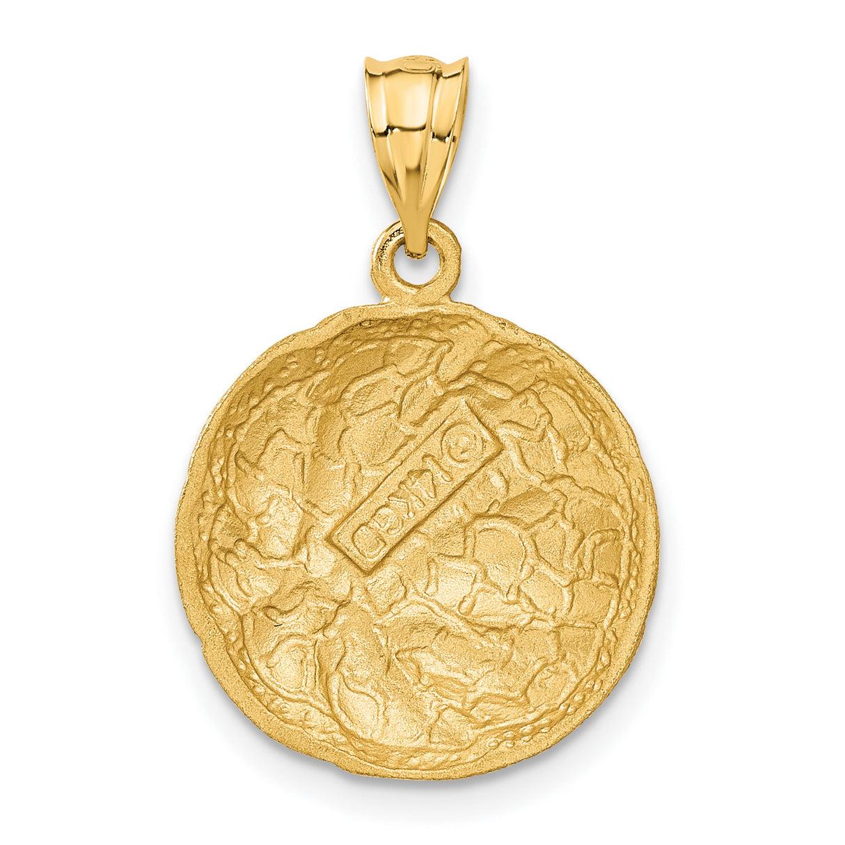 Basketball Charm Pendant in Real 14k Yellow Gold
