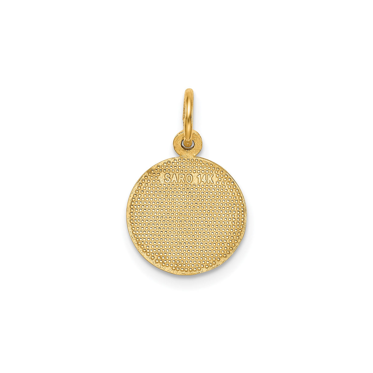14k Yellow Gold Graduation Pendant with Mortarboard Cap and Diploma Design