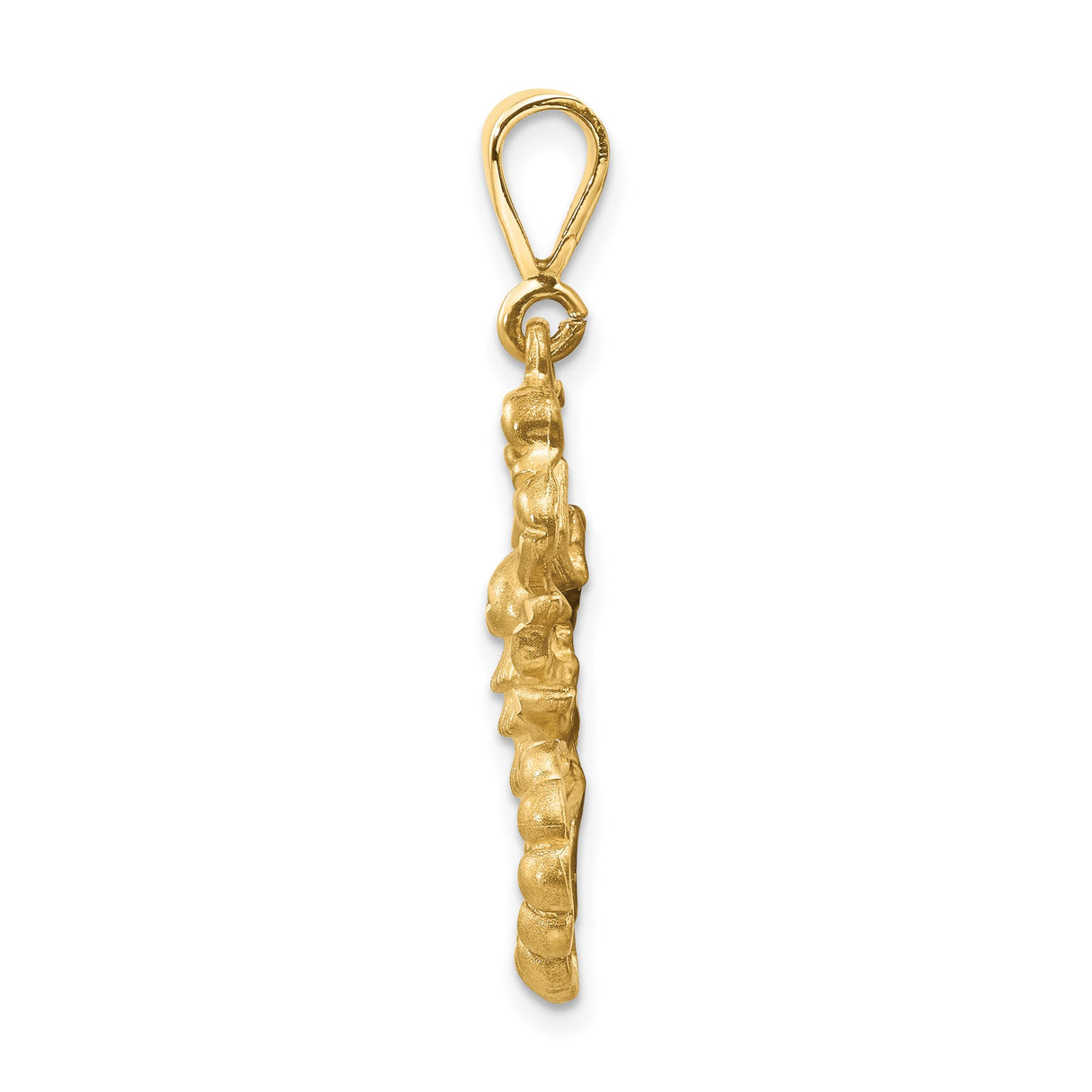 14k Yellow Gold Scorpio Zodiac Pendant with Detailed Scorpion Design