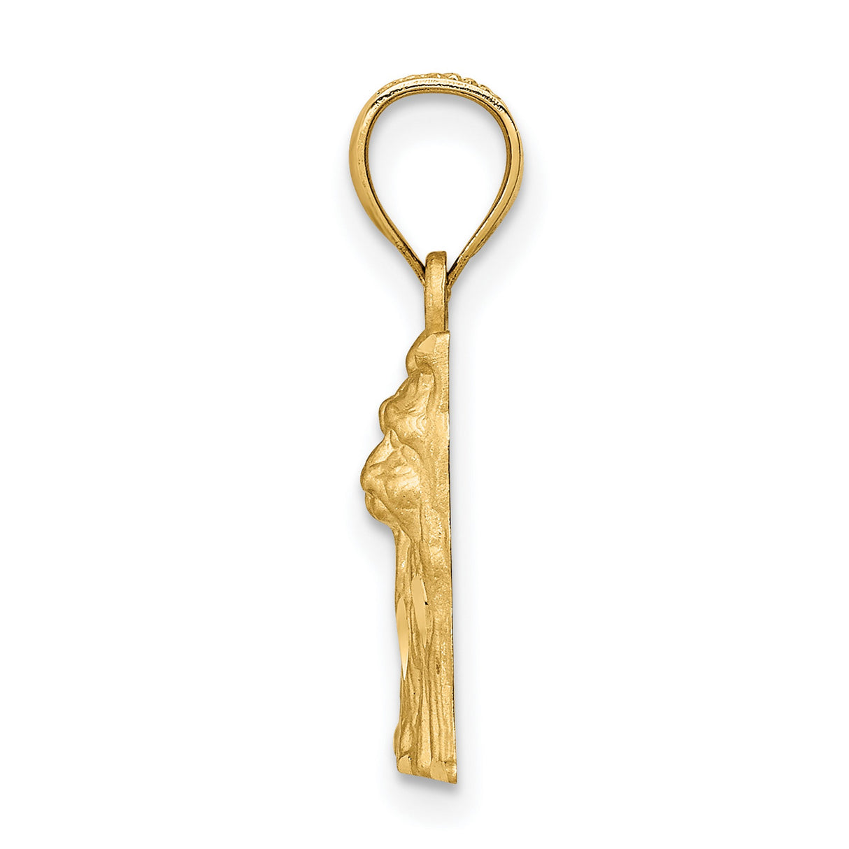 14k Yellow Gold Yorkshire Terrier Pendant, Detailed Dog Charm for Women or Unisex Wearers