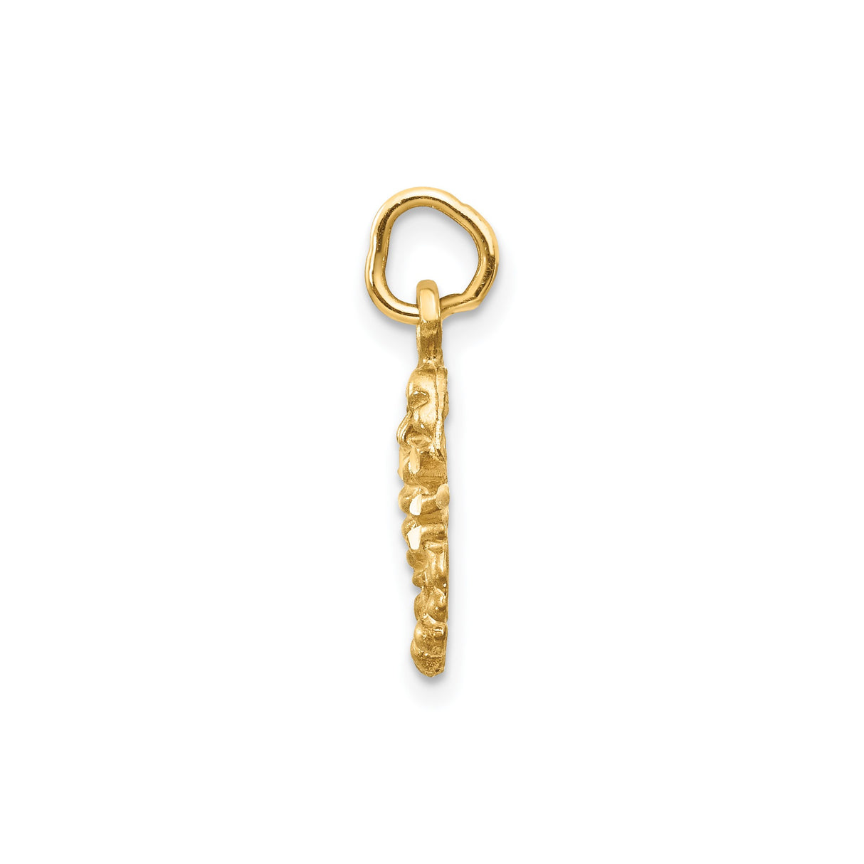 14k Yellow Gold Scorpion Pendant, Zodiac Charm Symbolizing Strength and Protection