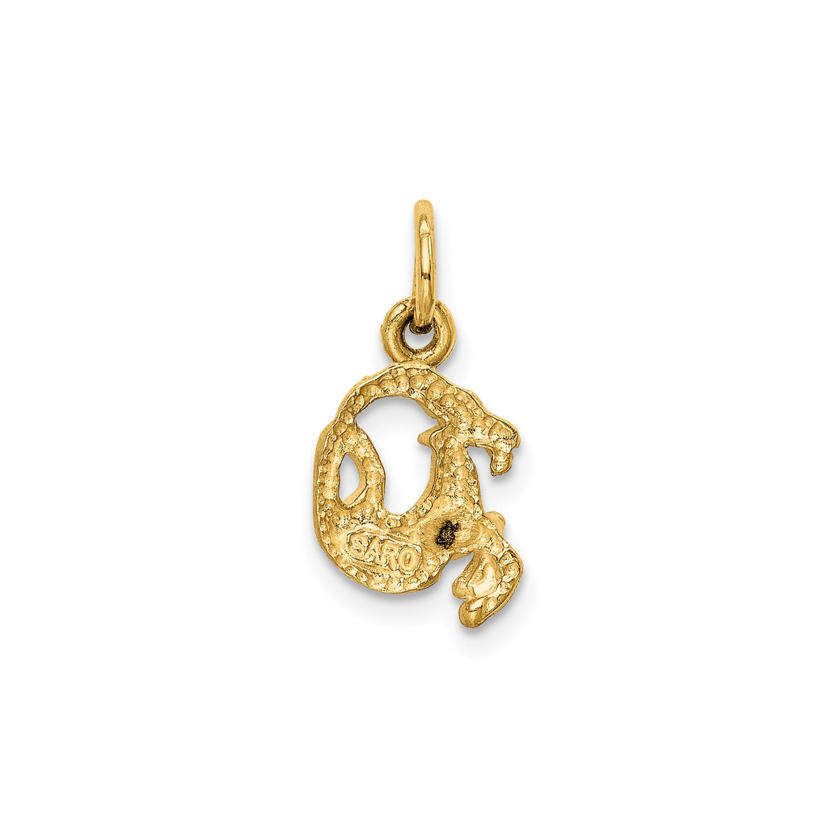 14k Yellow Gold Scorpio Zodiac Pendant with Scorpion Design, Astrology Talisman Charm