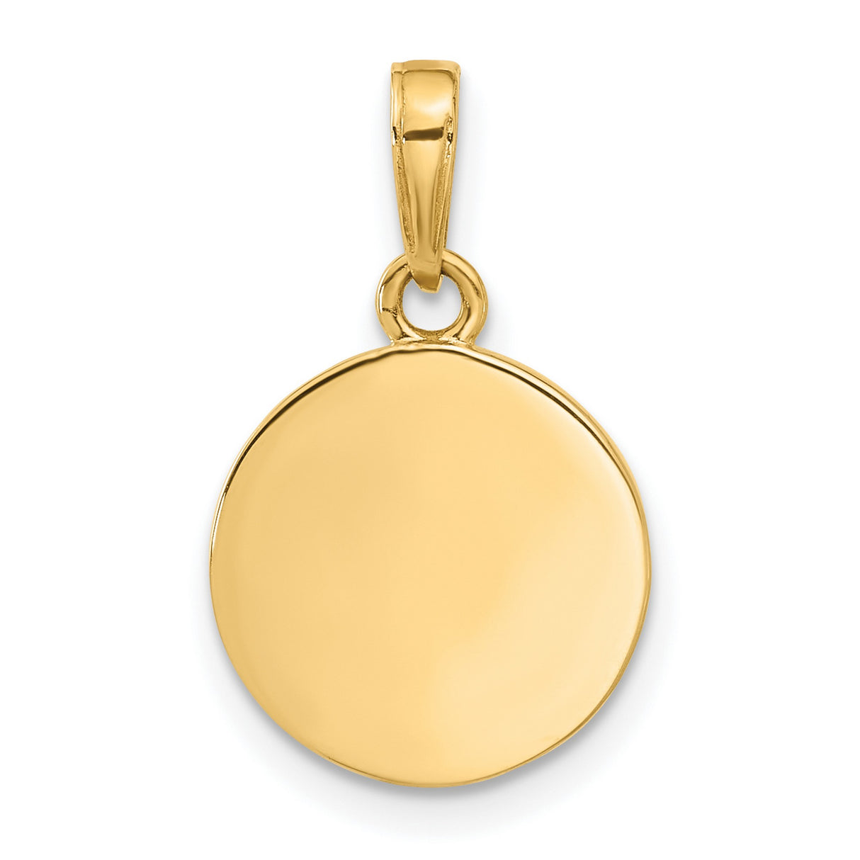 14k Yellow Gold Pendant with Blue Enamel Baby Footprints, Its a Boy Design for Women