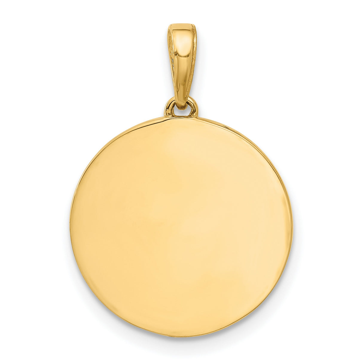 14k Multi-Tone Gold Its a Boy Pendant with Diamond-Cut Border and Rhodium Accent