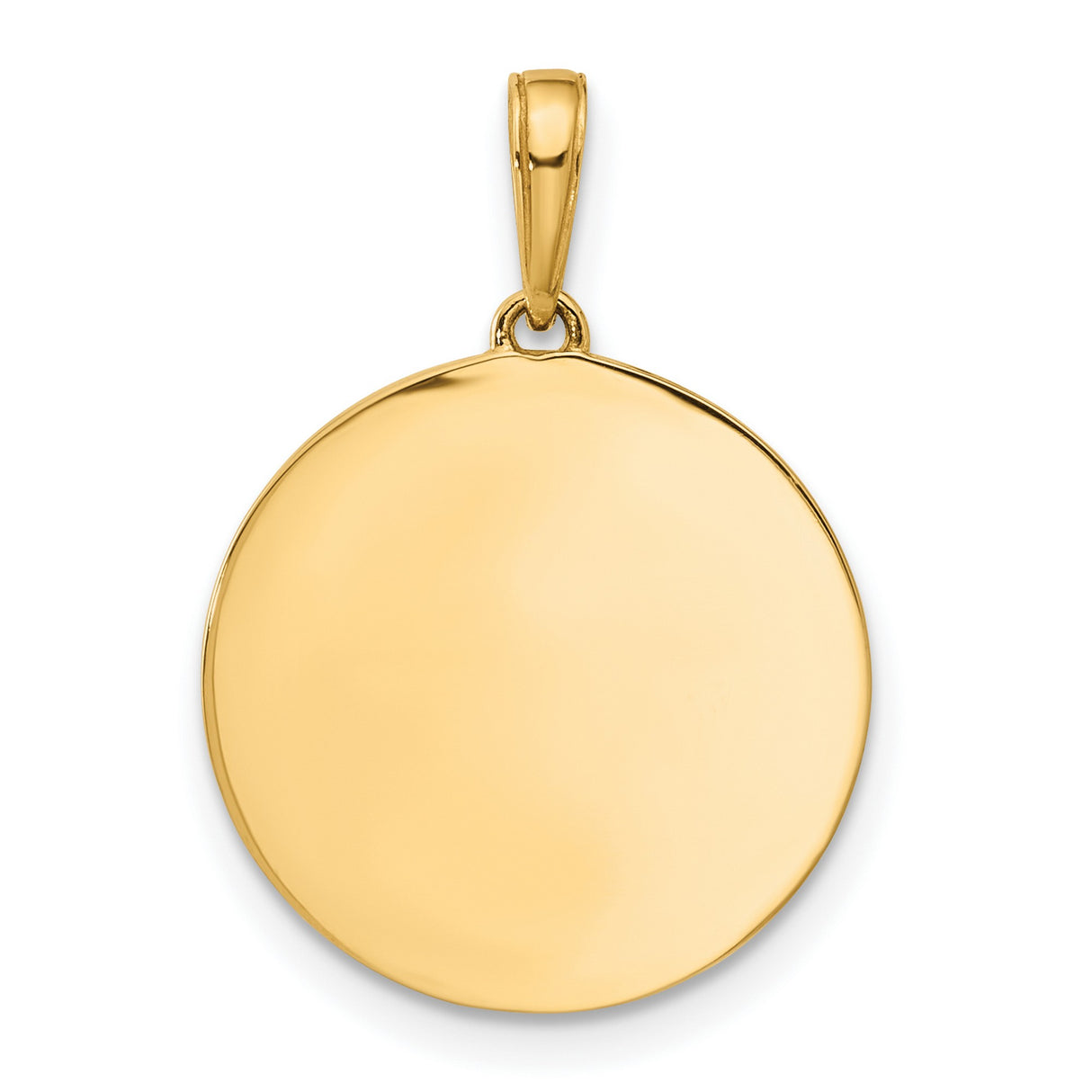 14k Yellow Gold and Rhodium Pendant, Its a Girl Text, Baby Girl Keepsake for Women