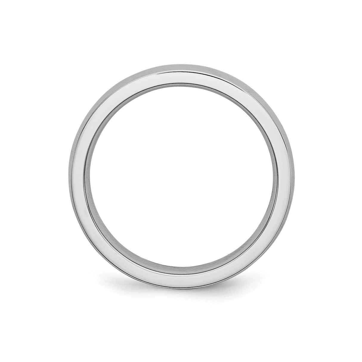 Domed wedding band ring alternate angle