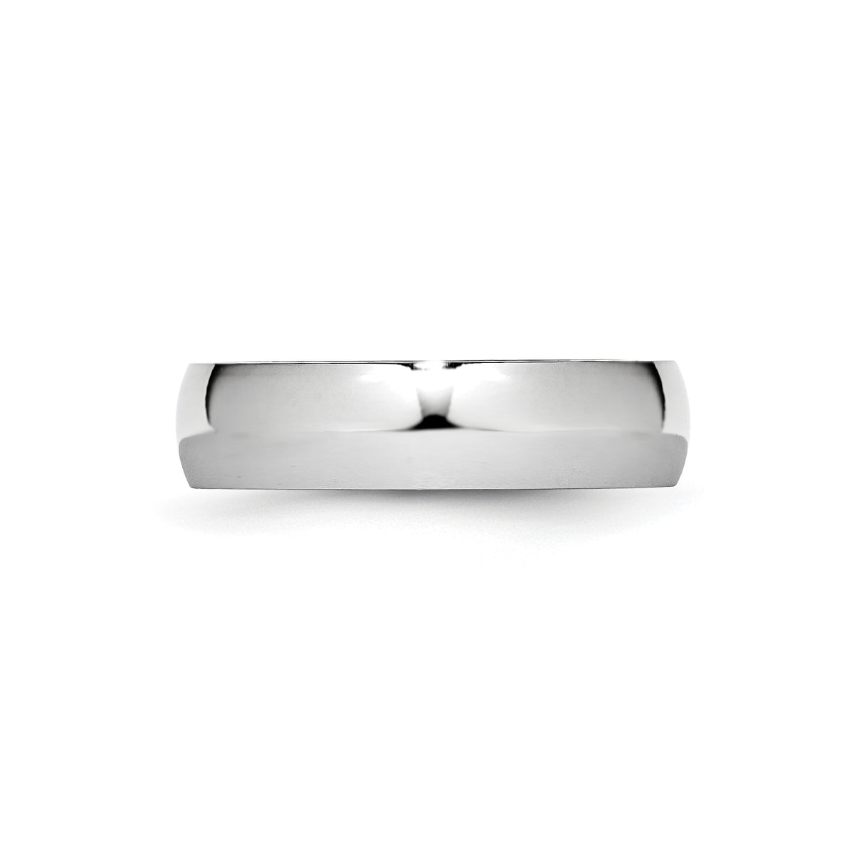 Domed wedding band ring detail view
