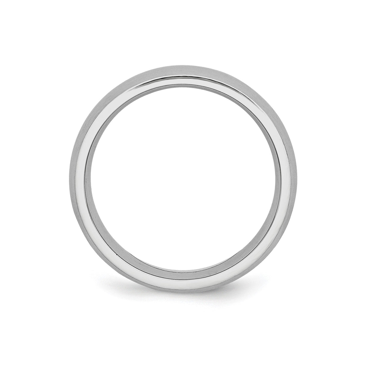 Satin, Domed wedding band ring alternate angle