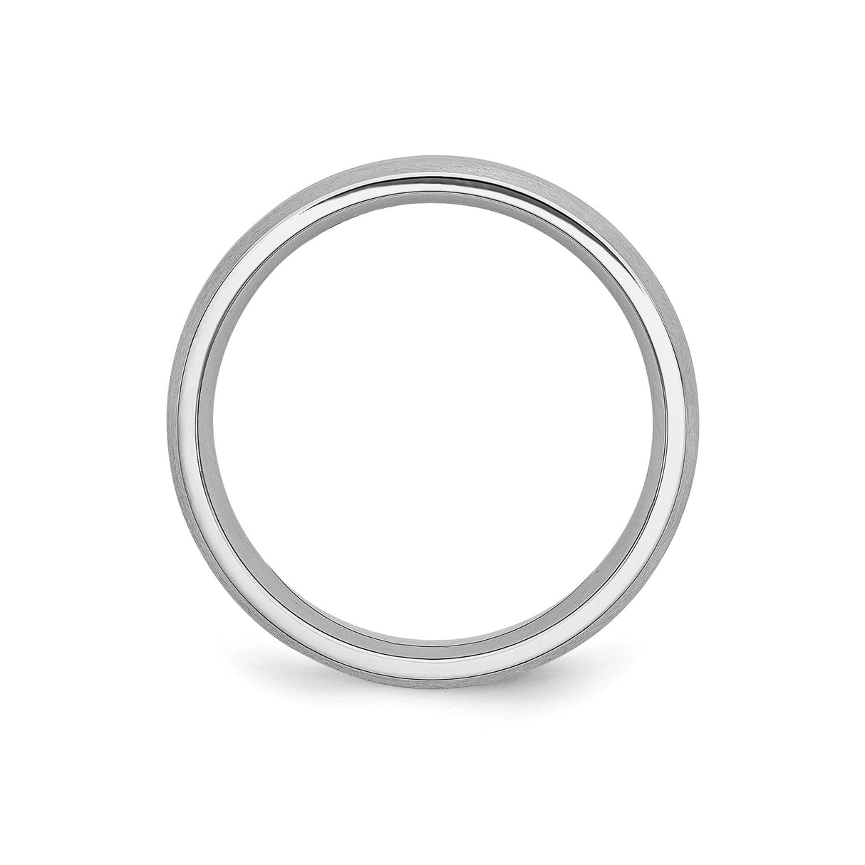 Satin wedding band ring alternate angle