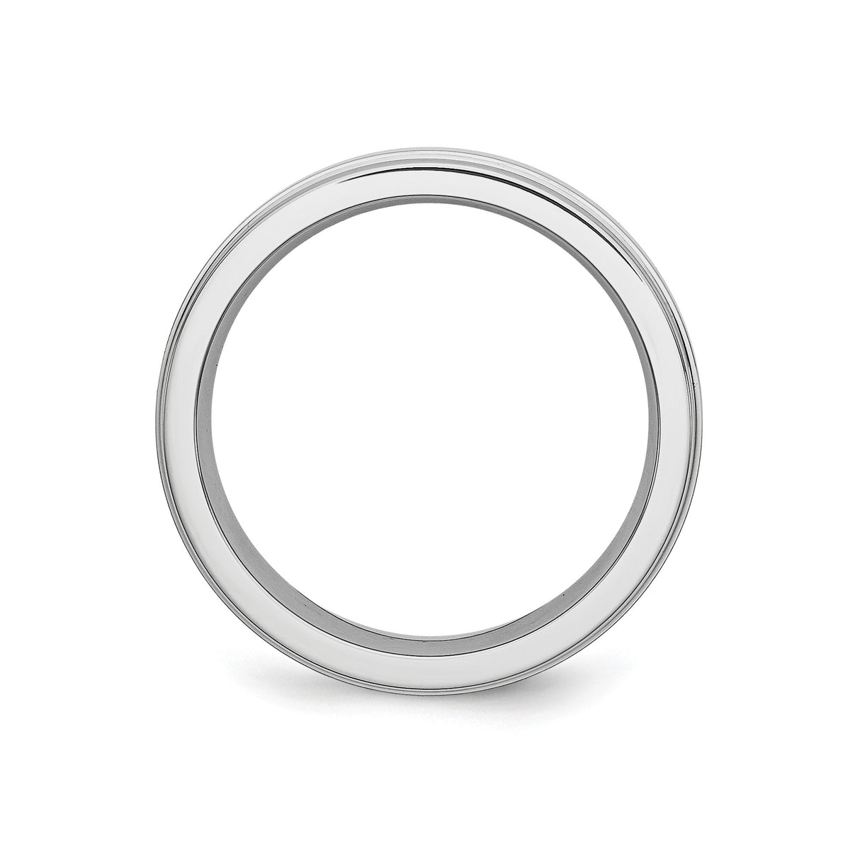 Satin wedding band ring alternate angle