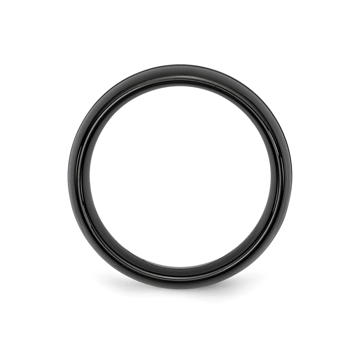 Beveled Edge, Brushed wedding band ring alternate angle