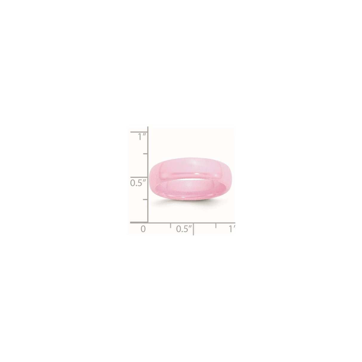 wedding band ring shown for scale