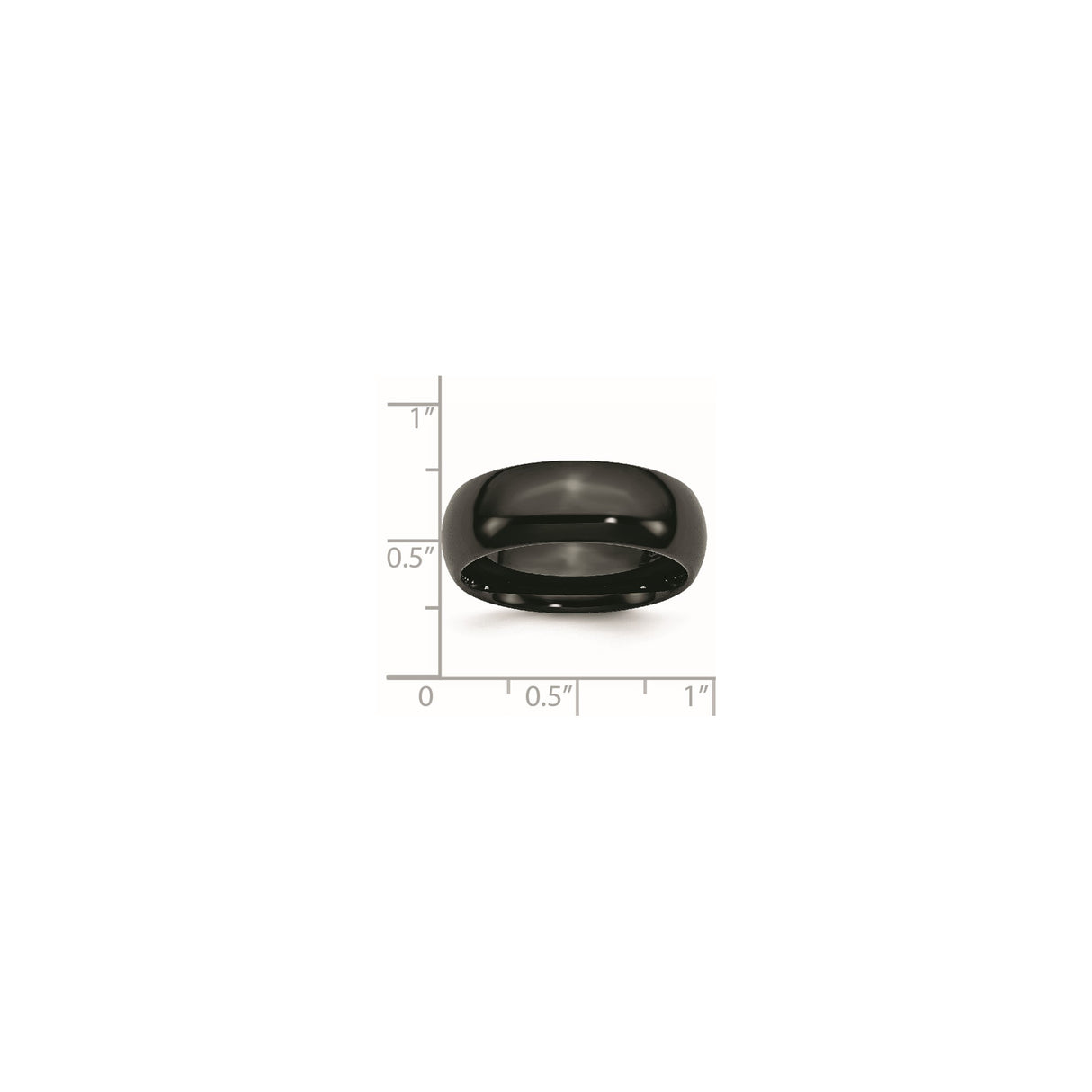 wedding band ring shown for scale