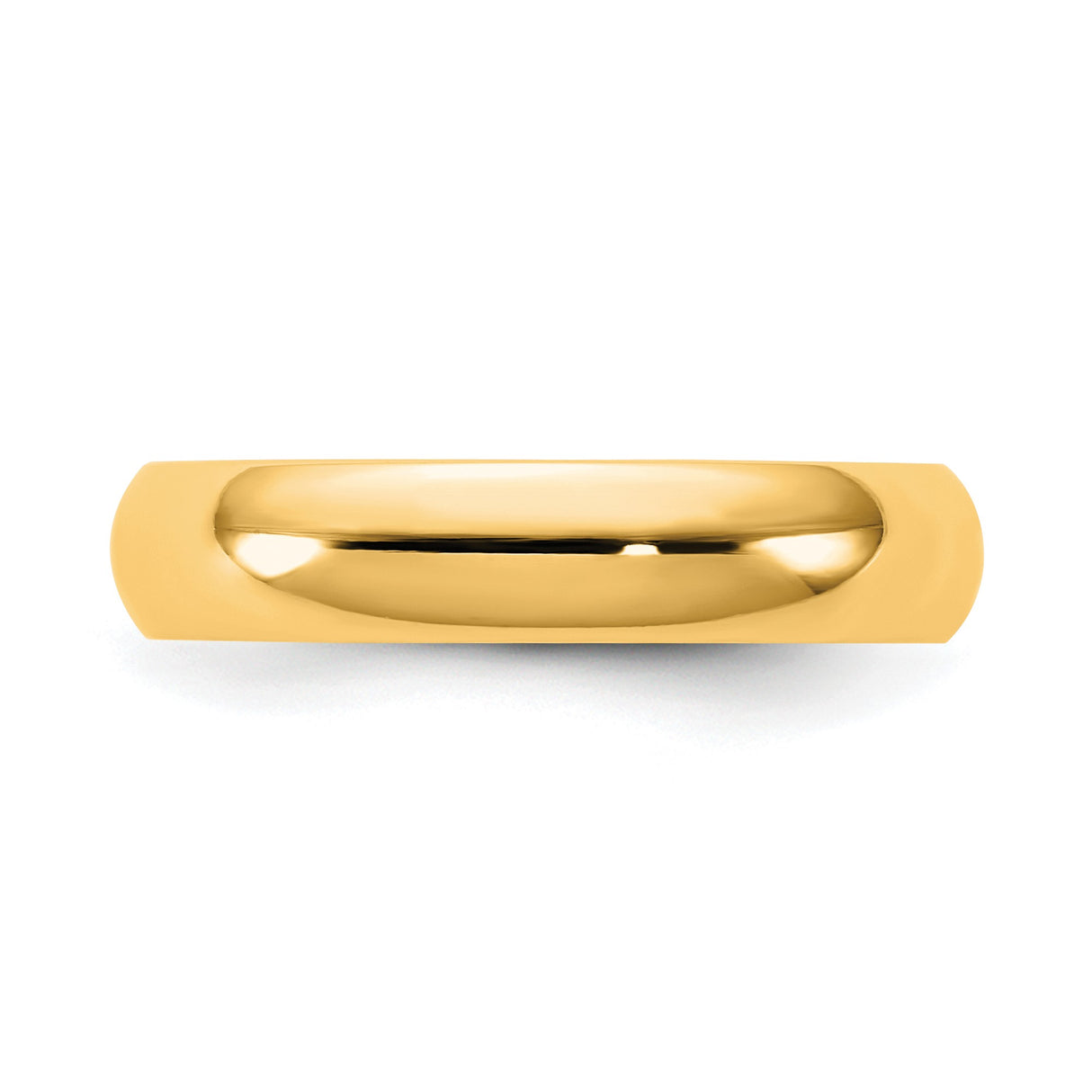 10k Yellow Gold Comfort Fit wedding band ring detail view