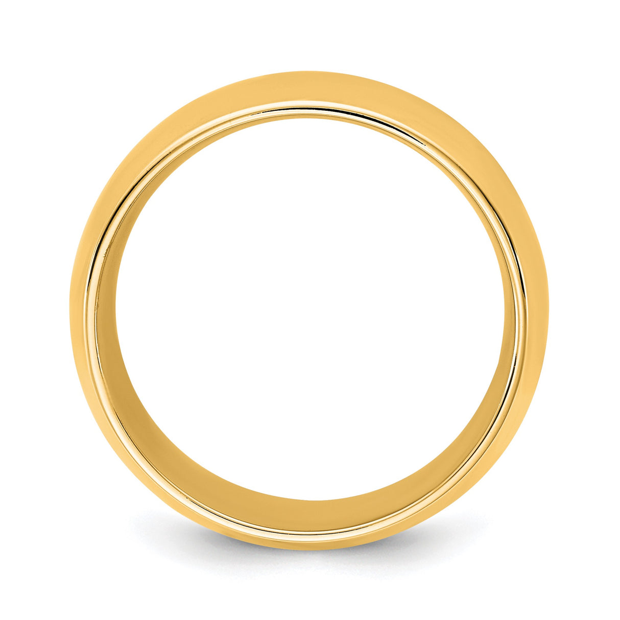 10k Yellow Gold Comfort Fit wedding band ring alternate angle
