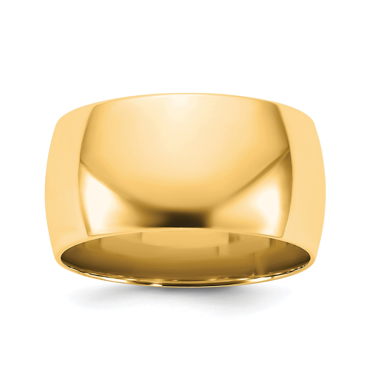 14k Yellow Gold Comfort Fit, Lightweight wedding band ring