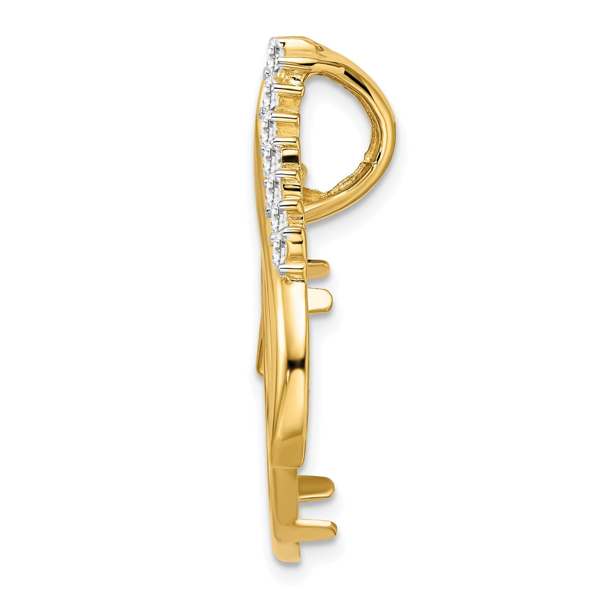 18 mm 14k Yellow Gold coin bezel for 18 mm Coin — alternate view