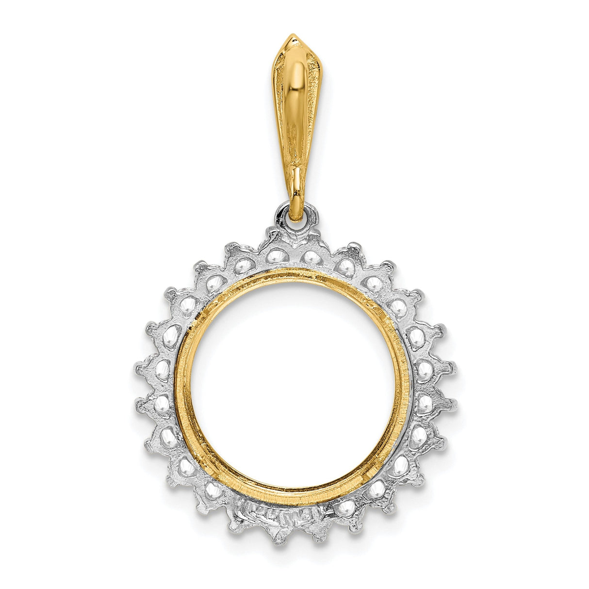 13 mm 14k Multi-Tone Gold coin bezel for 13 mm Coin — additional image