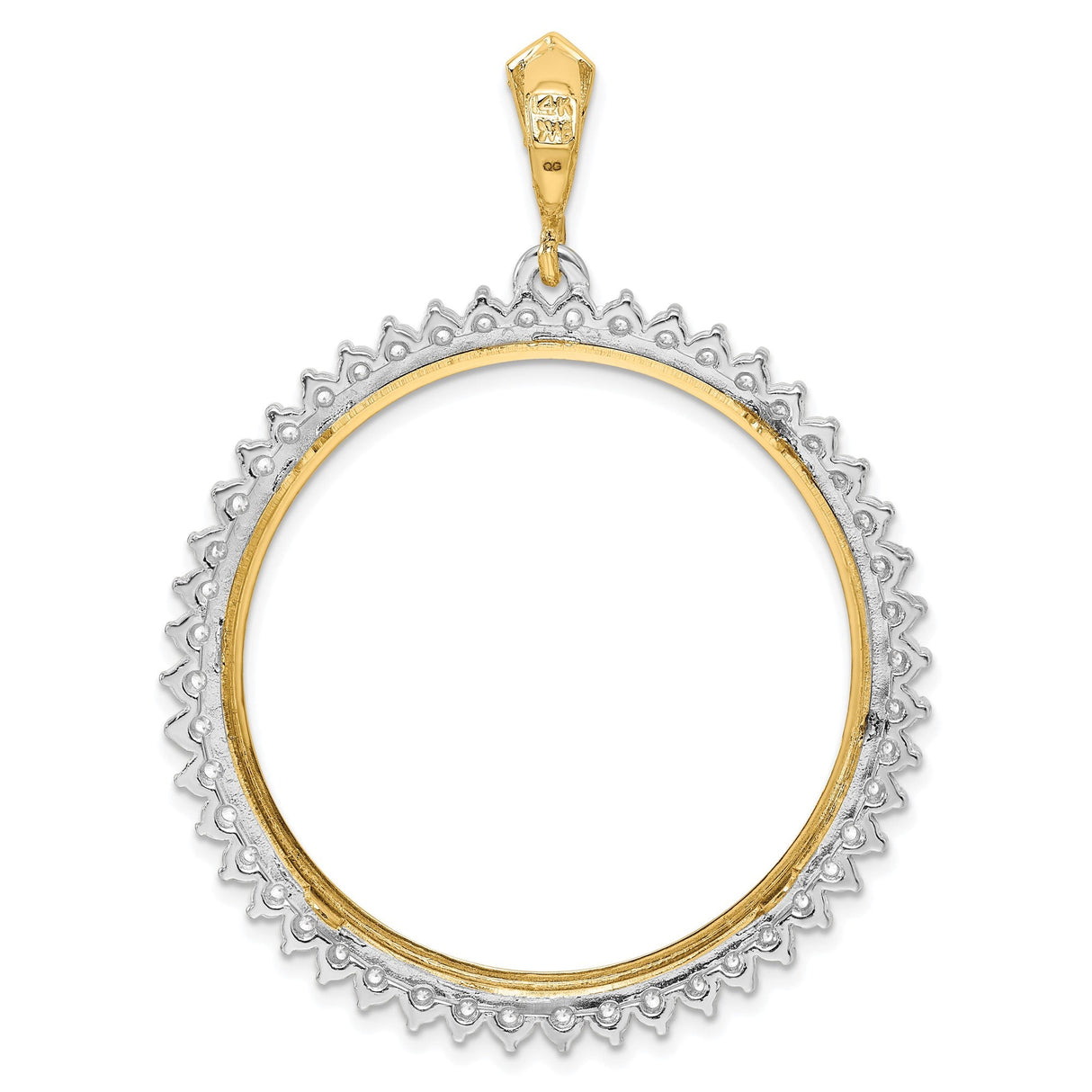 34 mm 14k Multi-Tone Gold coin bezel for 34.2 mm Coin — additional image