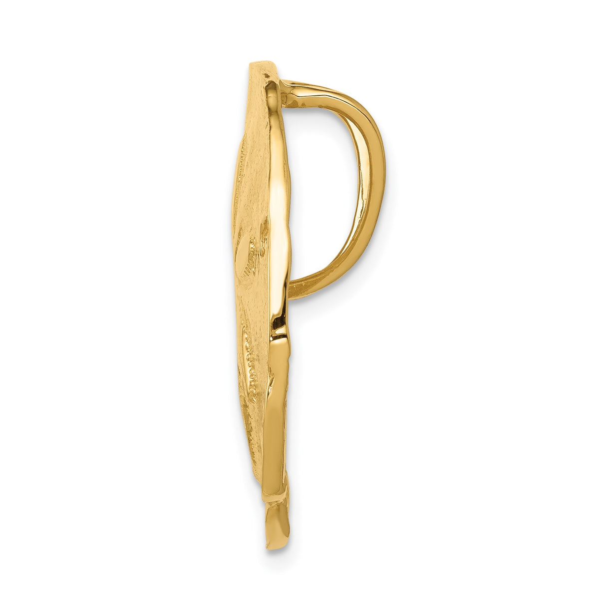 14k Yellow Gold Sand Dollar Pendant with Cutout Star, Nautical Beach Theme for Women