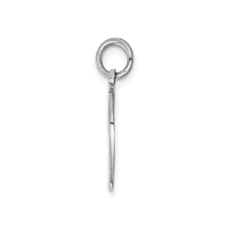14k White Gold Split Heart Pendant with Mom Daughter Engravings, Symbolic Family Charm
