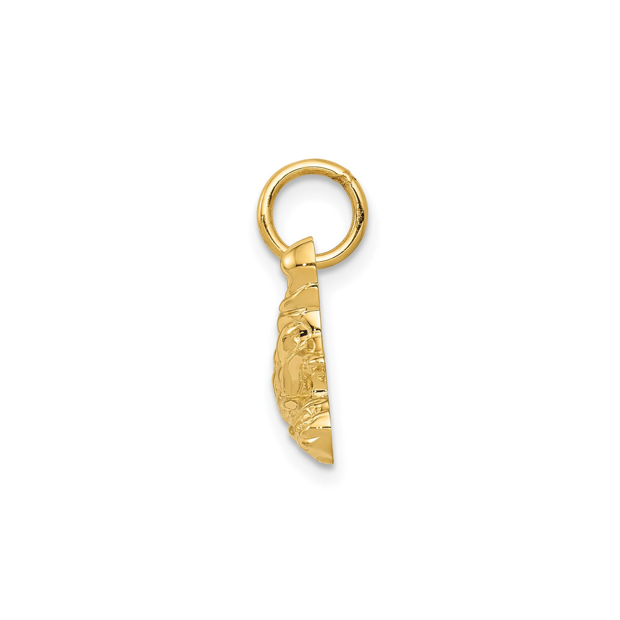 14k Yellow Gold Go-Kart Racer Pendant with Helmeted Driver, Motorsports Charm for Racing Fans