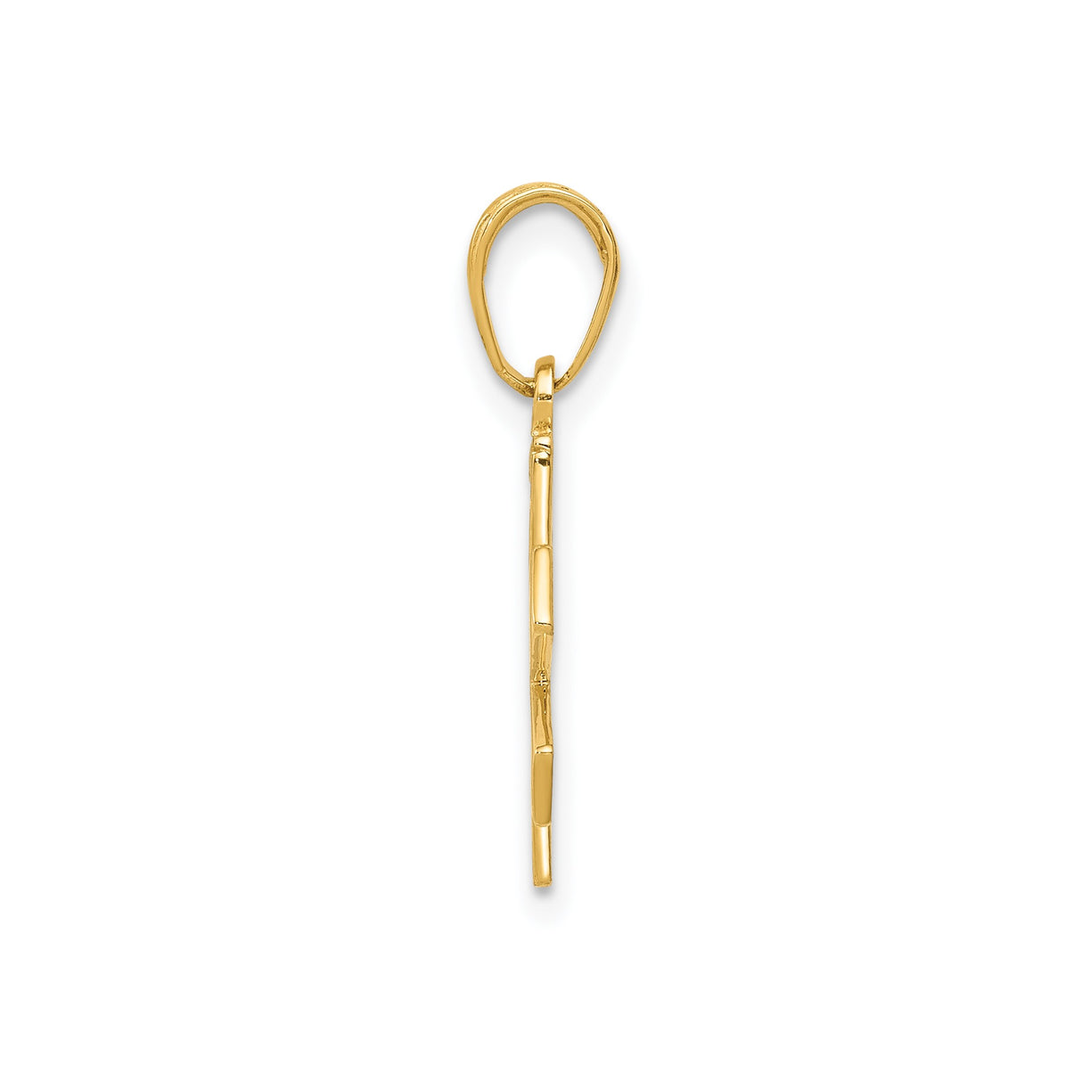 14k Yellow Gold Medical Alert Pendant with Star of Life and Rod of Asclepius Symbol