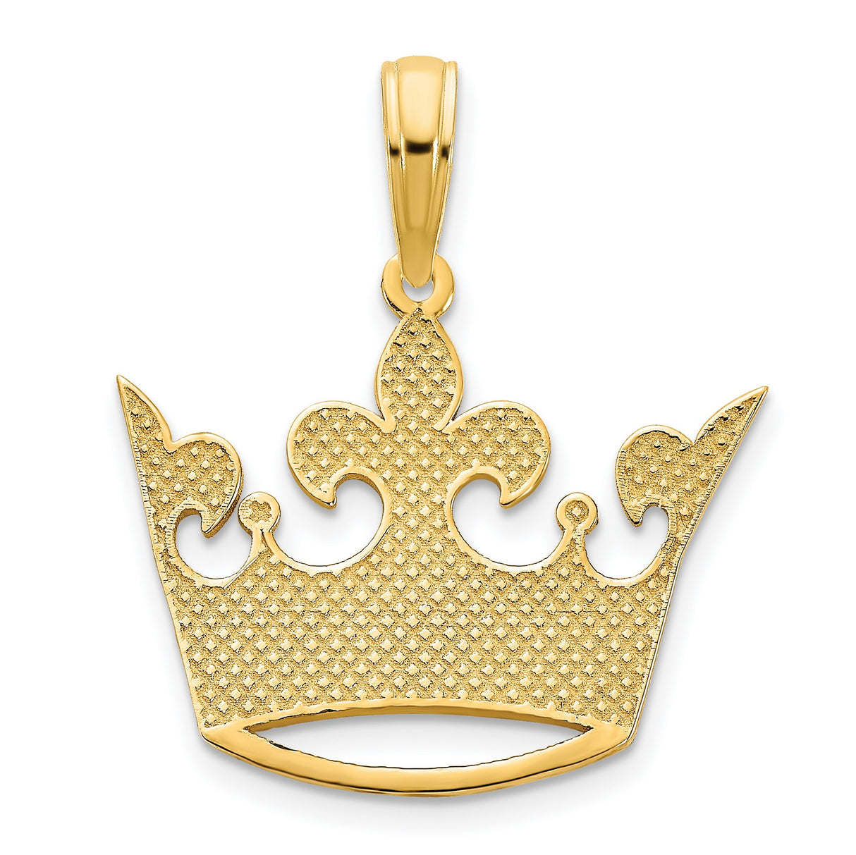 14k Yellow Gold Number 15 Crown Pendant, Quinceañera Charm, Coming of Age Jewelry for Women