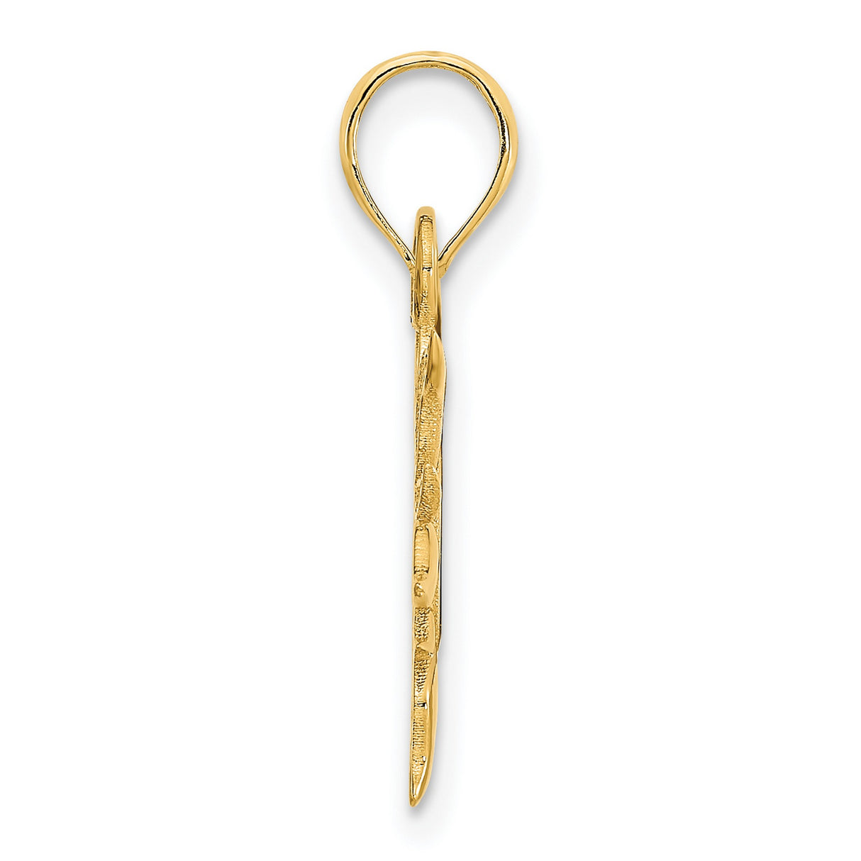 14k Yellow Gold Sun Pendant with I Love My Sunshine Message, Symbolic Sun Charm for Women