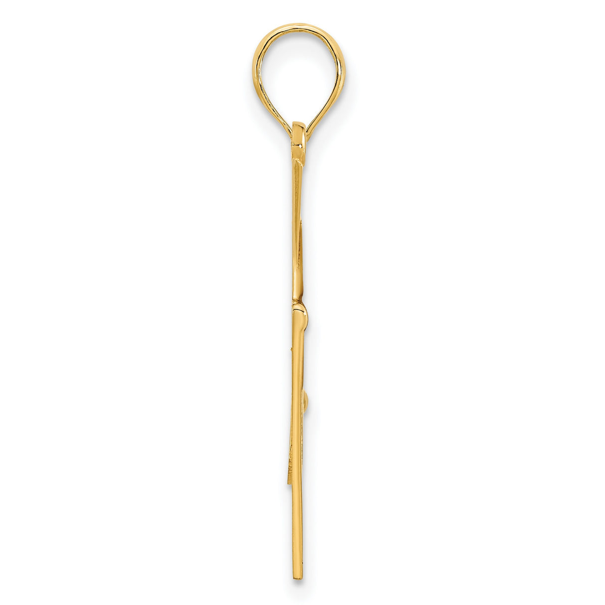 Epoxy Graduation Cap and Diploma Charm Pendant in Real 14k Yellow Gold