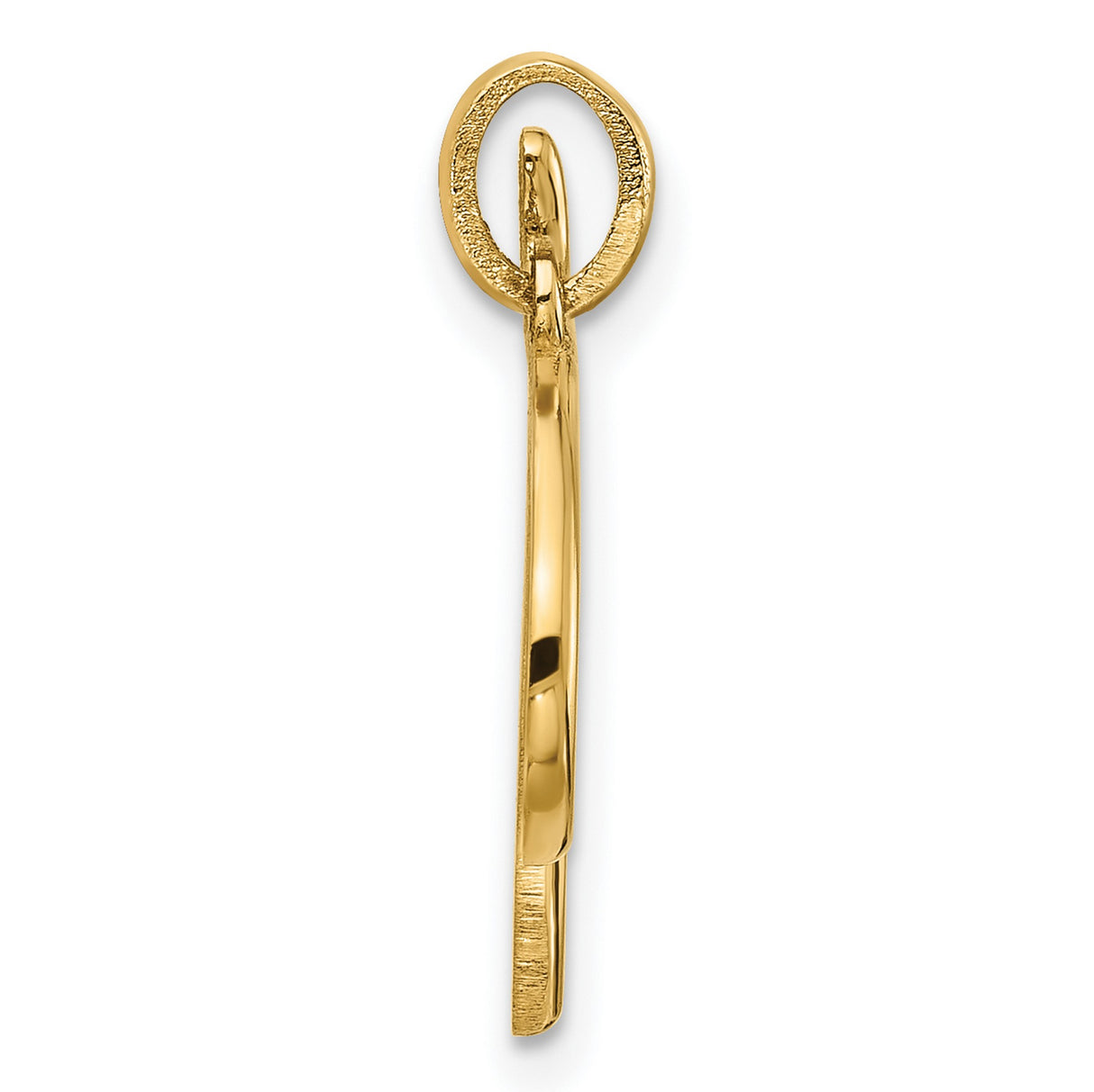 14k Yellow Gold Tau Cross Pendant, Christian Religious Symbol, Unisex Catholic Jewelry