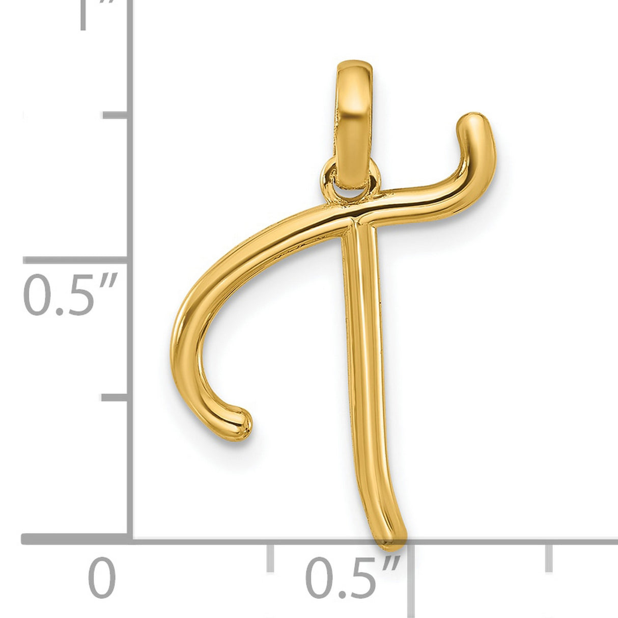 14k Yellow Gold Tau Cross Pendant, Christian Religious Symbol, Unisex Catholic Jewelry