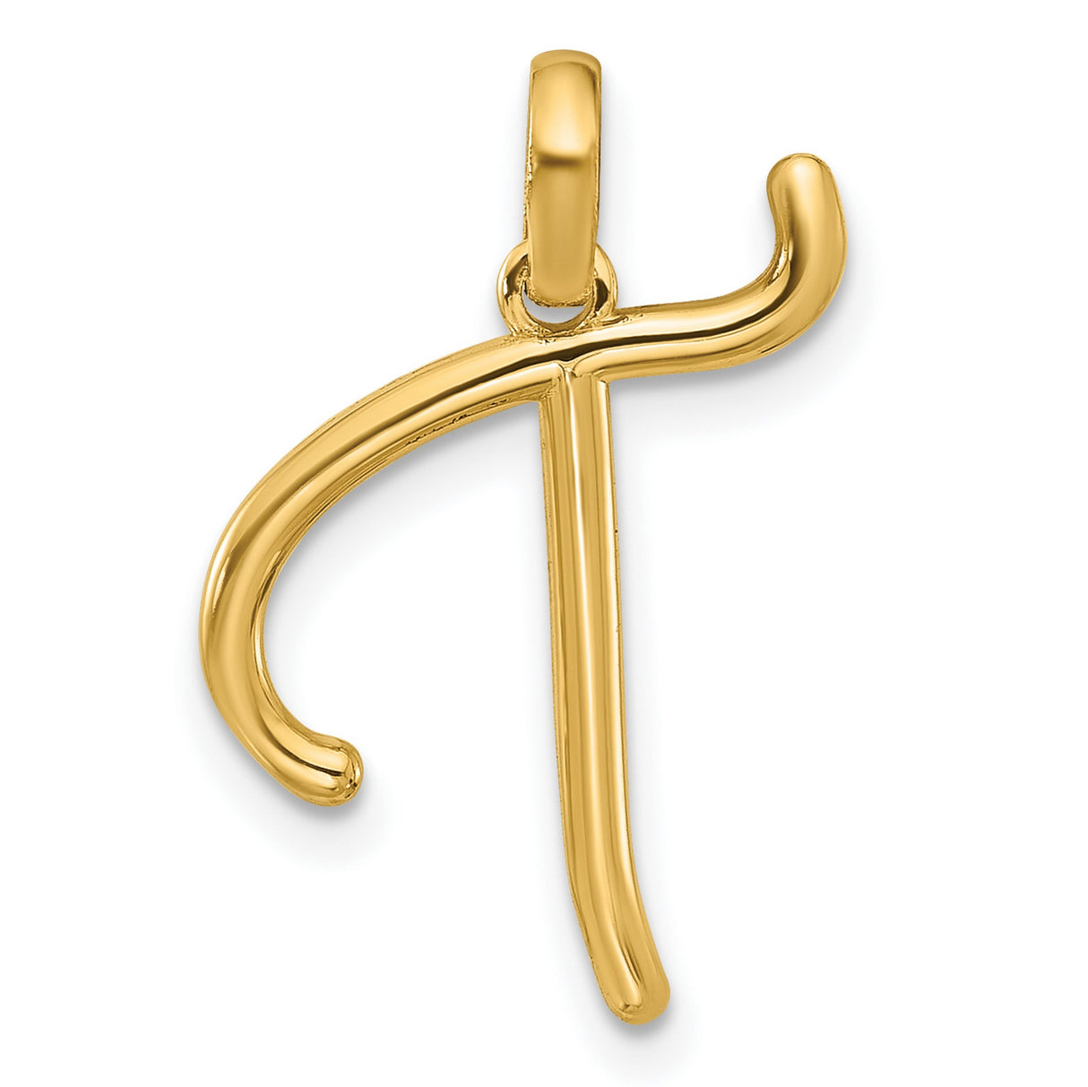 14k Yellow Gold Tau Cross Pendant, Christian Religious Symbol, Unisex Catholic Jewelry