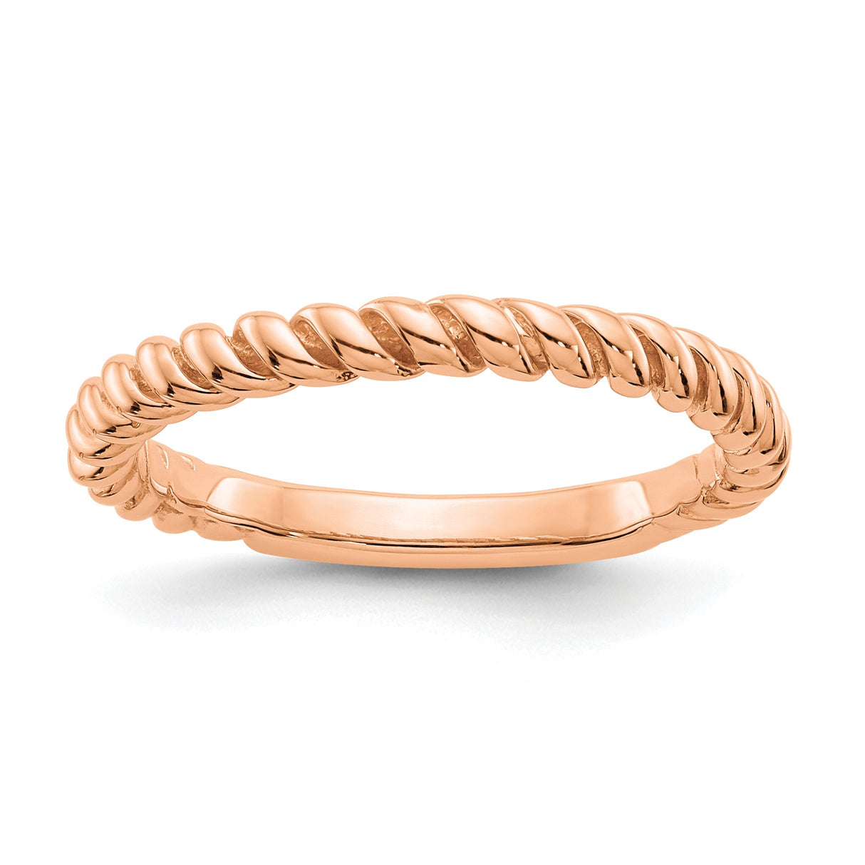 14k Rose Gold wedding band ring