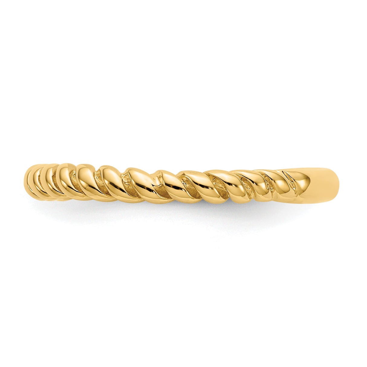 14k Yellow Gold wedding band ring detail view