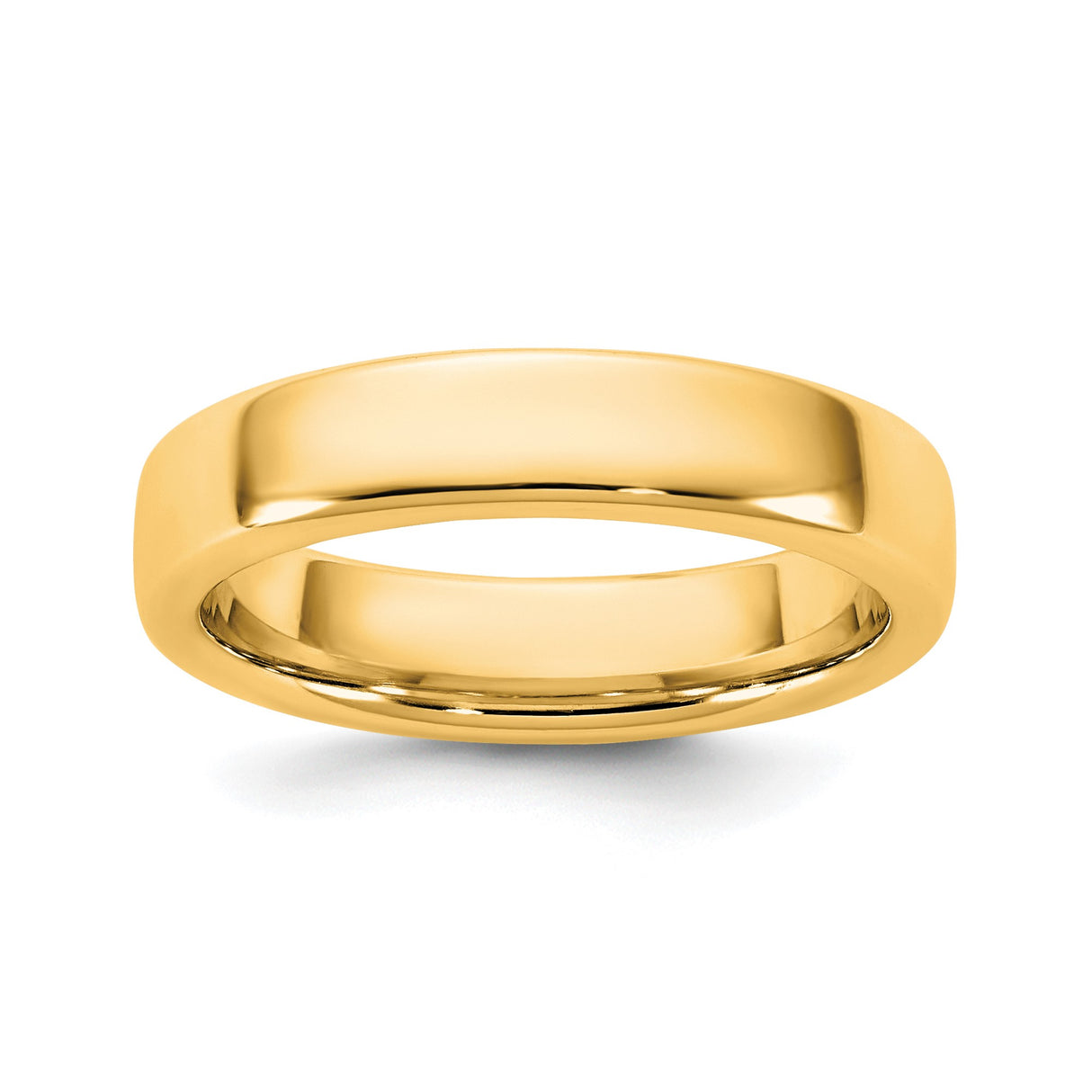 14k Yellow Gold Comfort Fit wedding band ring