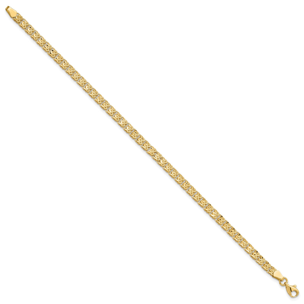 14K Yellow Gold 3.9 mm Lightweight Chain Bracelet, Polished