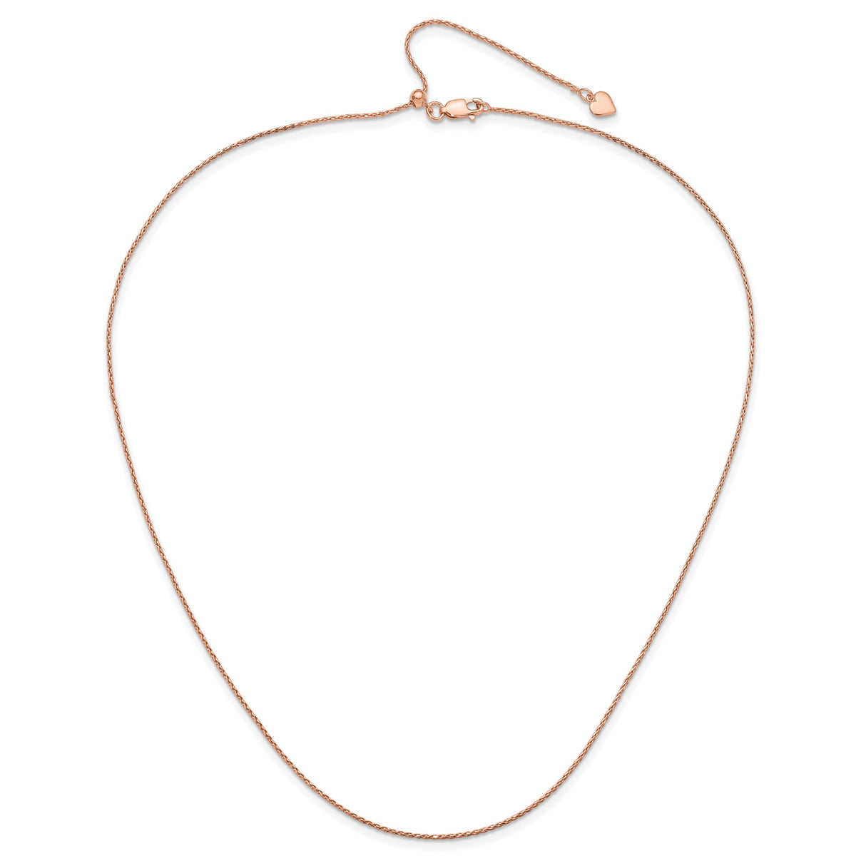925 Yellow Gold 1.1 mm Polished Chain Necklace alternate angle