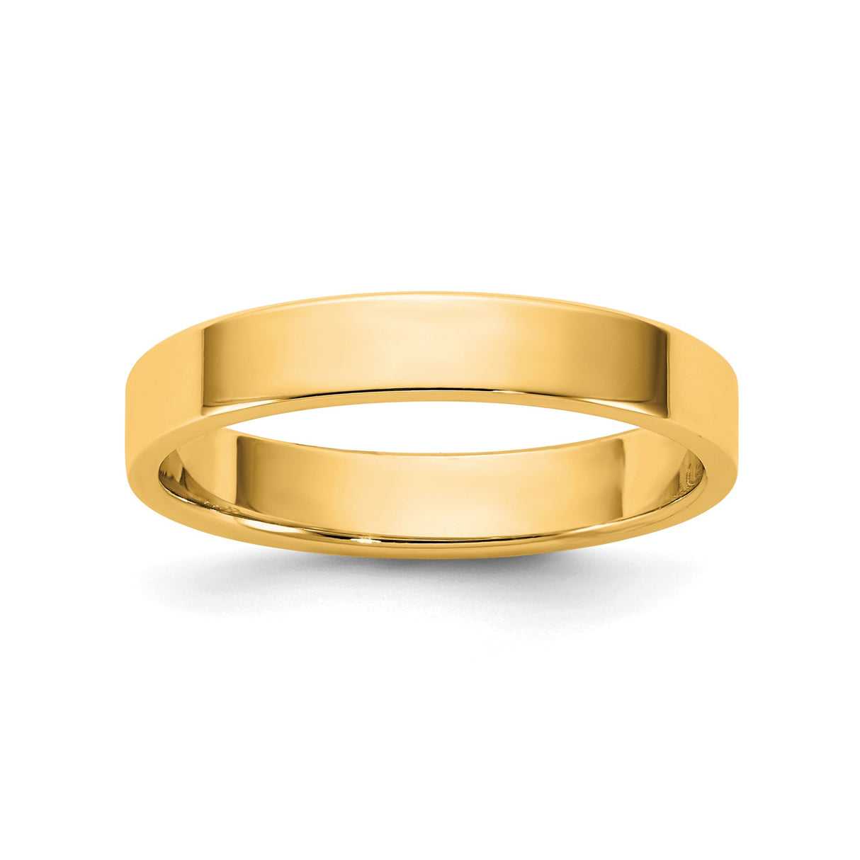 10k Yellow Gold Flat, Lightweight wedding band ring