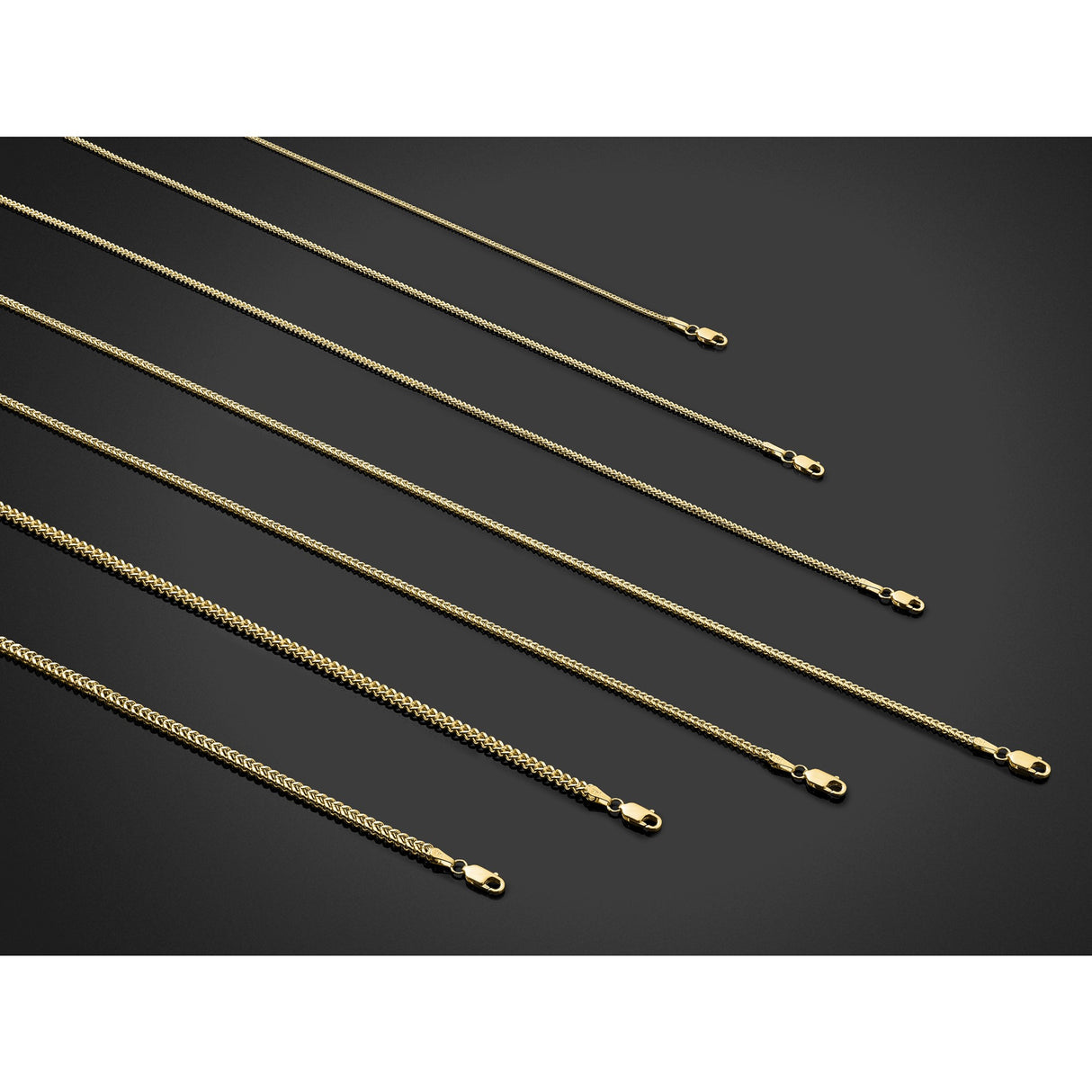 14K Yellow Gold 2.3 mm Franco Chain Necklace, Polished