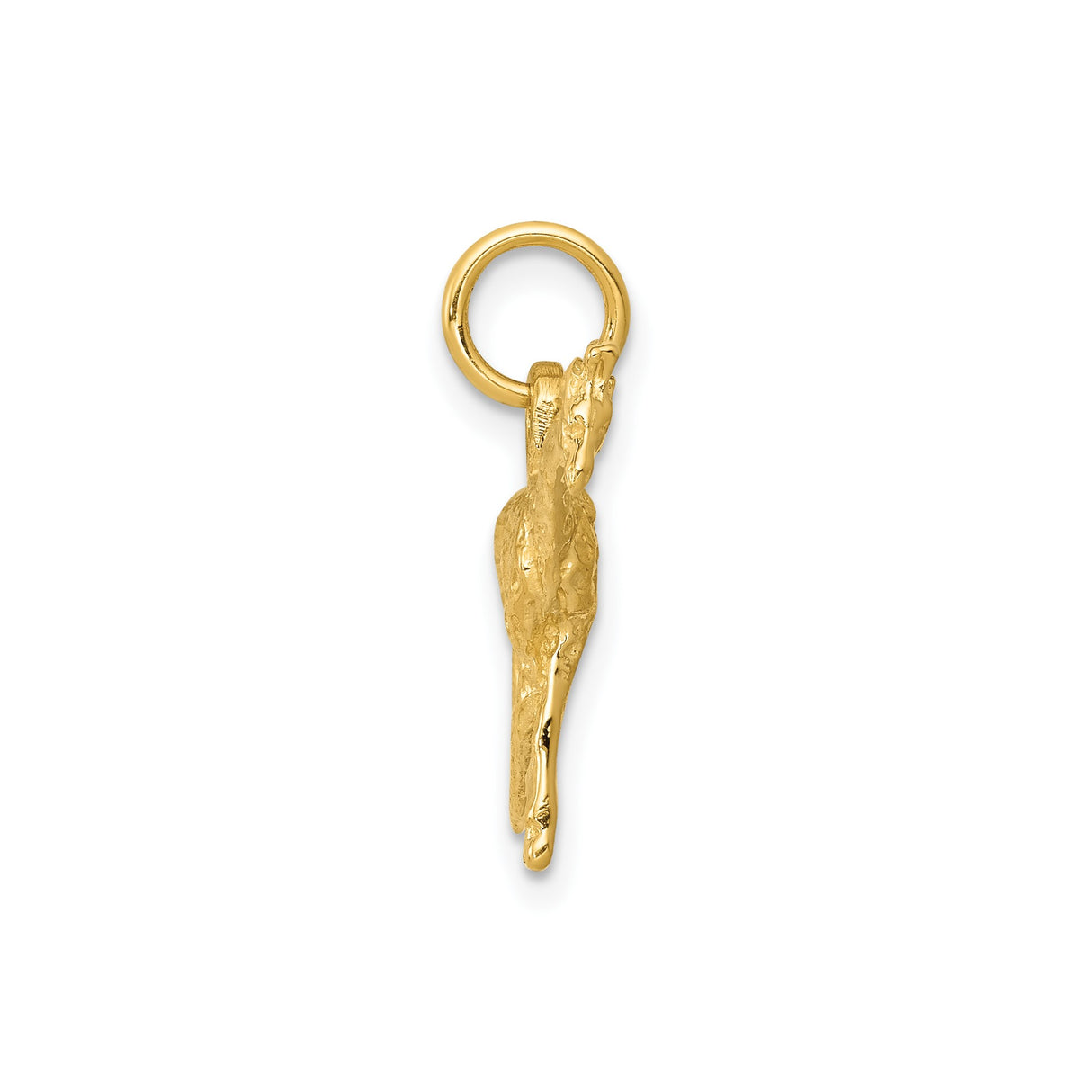 14k Yellow Gold Giraffe Charm Pendant, Detailed Safari Animal Design, Unisex Wildlife Jewelry