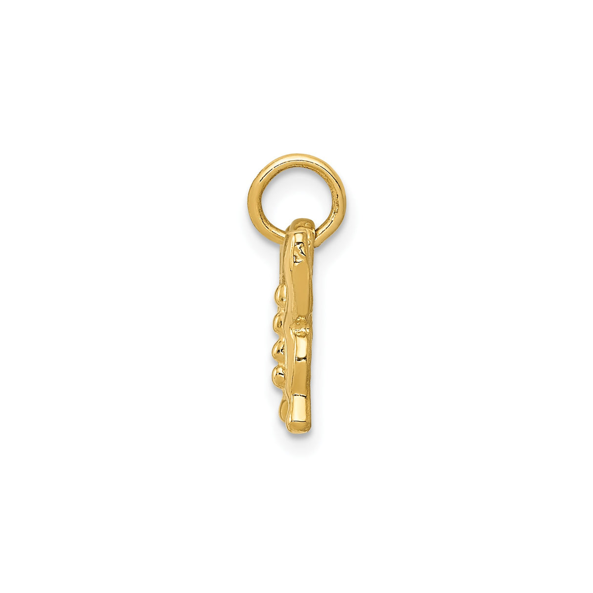 14k Yellow Gold Butterfly Pendant with Openwork Design, Nature Inspired Minimalist Jewelry