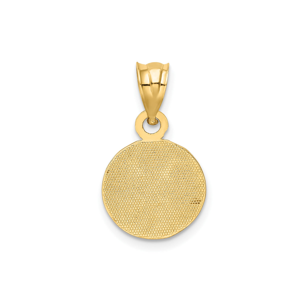 14k Yellow Gold Soccer Ball Pendant with Black and White Enamel, Unisex Sports Charm