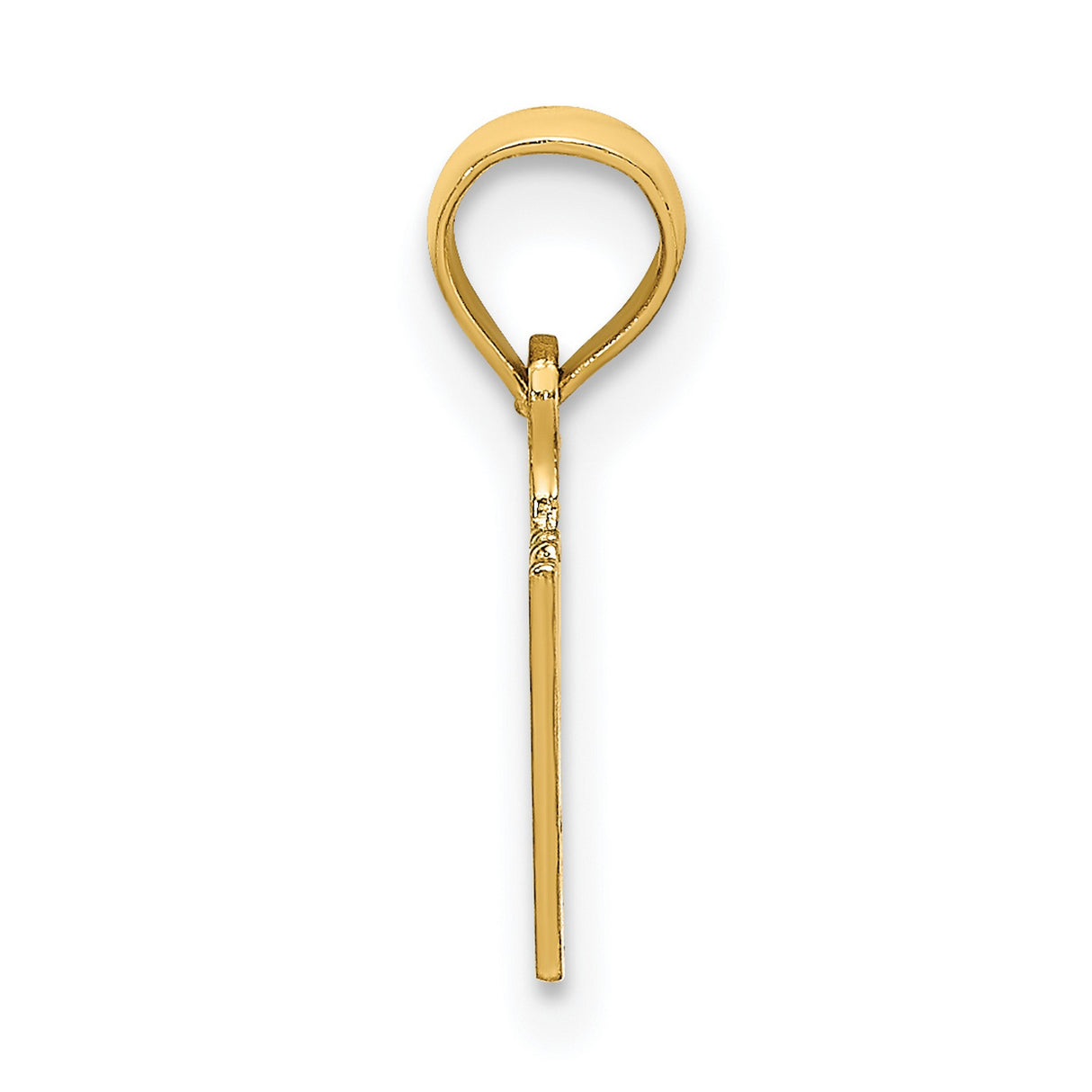 14k Yellow Gold Pendant, I Heart My Baby Charm, Sentimental Love Jewelry for Women or Unisex