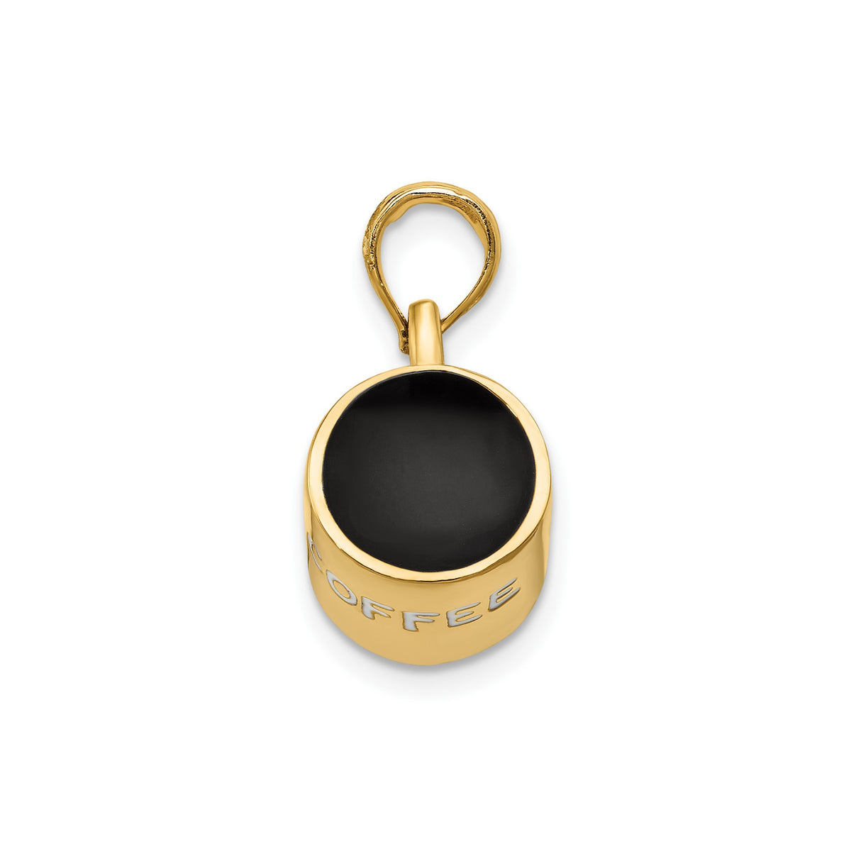 14k Yellow Gold Lock Pendant with Keyhole Detail, Polished Padlock Charm for Women or Unisex