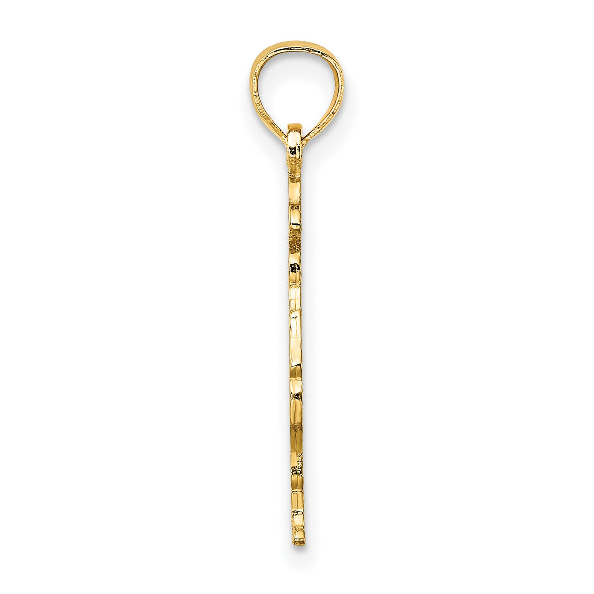 14k Yellow Gold Firefighter Pendant with Helmet and Hose, Heroic Fireman Charm