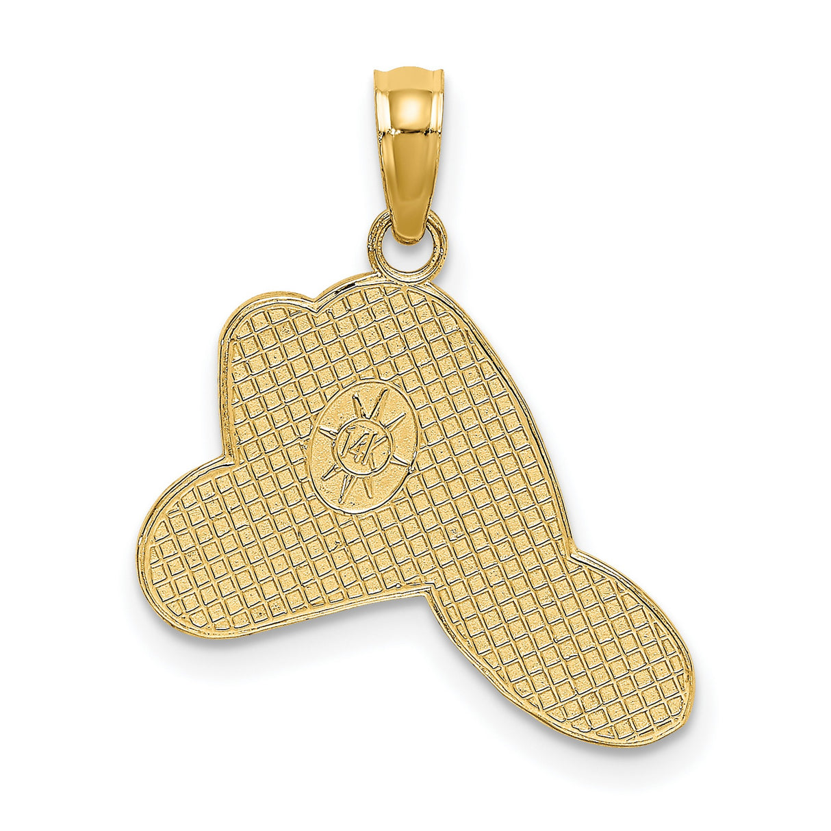 14k Yellow Gold Firefighter Helmet Pendant, Traditional Fire Shield Design, FIRE DEPT Engraving